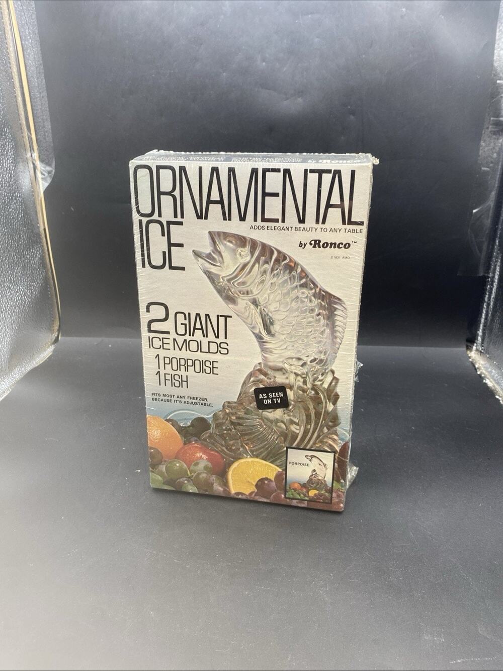 Dolphin Mold Vintage 1970s Ornamental Ice Molds Fish Porpoise By Ronco NEW Retro
